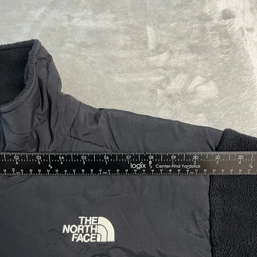 The North Face Denali Polartec Fleece Jacket Mens Large Black Full Zip Venting